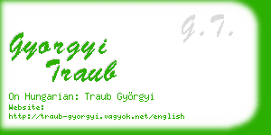 gyorgyi traub business card