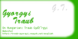 gyorgyi traub business card